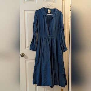 Navy blue son de flor dress